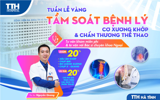 TUẦN LỄ VÀNG – TẦM SOÁT BỆNH LÝ CƠ XƯƠNG KHỚP