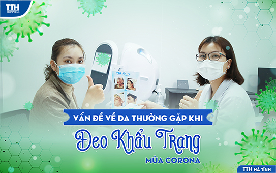 Vấn đề về da thường gặp khi đeo khẩu trang mùa covid