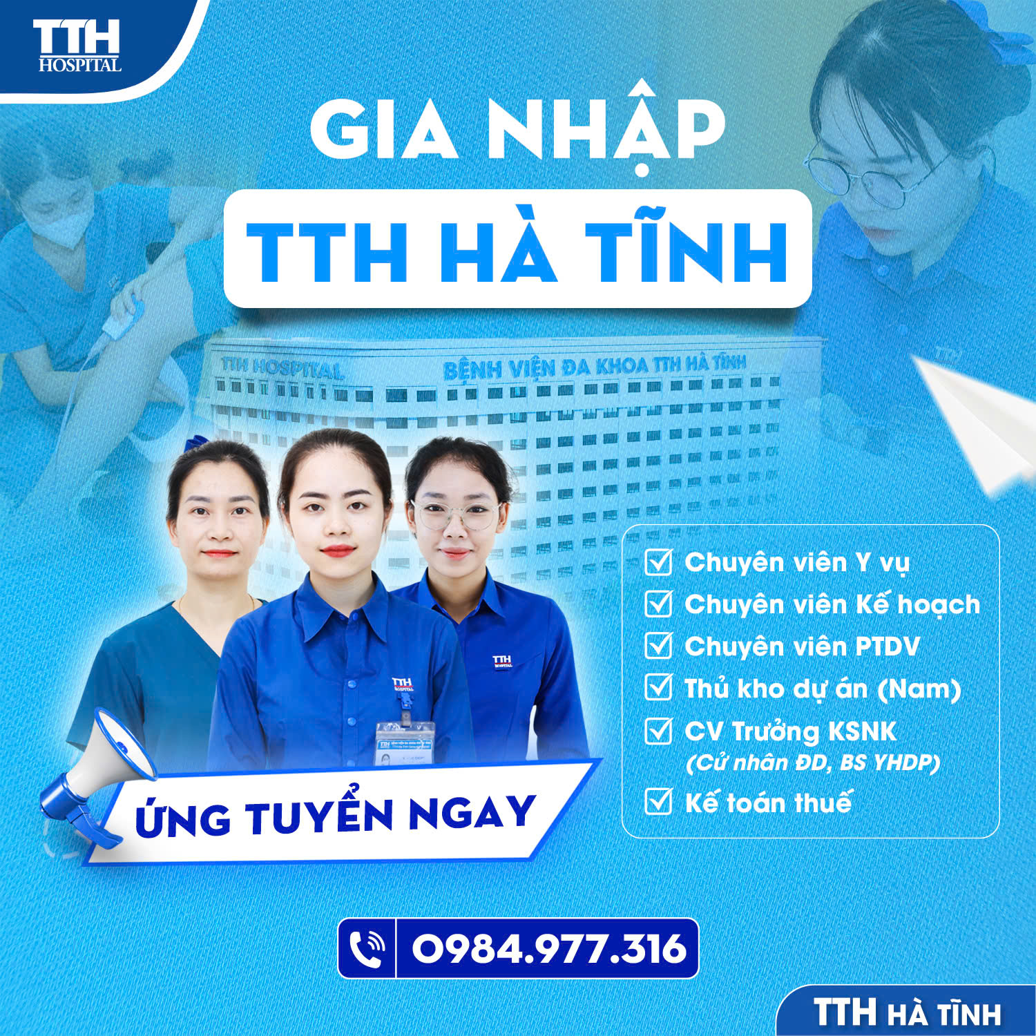 Chọn đúng nghề - Về đúng nơi: Gia nhập TTH Hà Tĩnh ngay hôm nay!