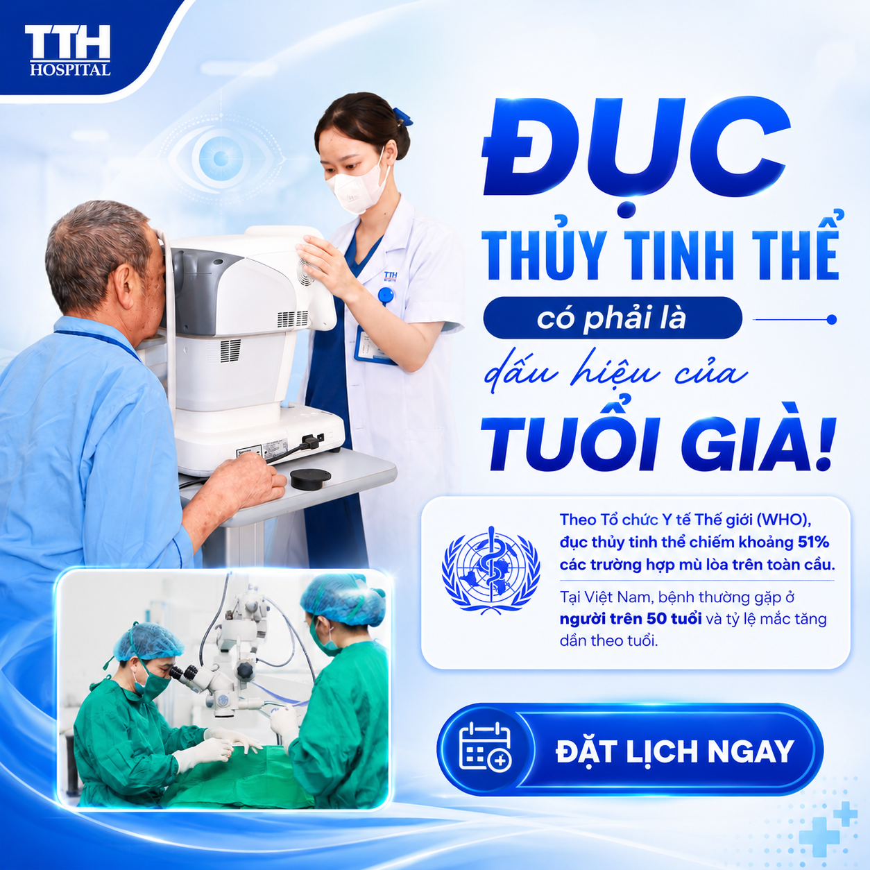 MẮT MỜ TUỔI GIÀ – COI CHỪNG ĐỤC THỦY TINH THỂ!