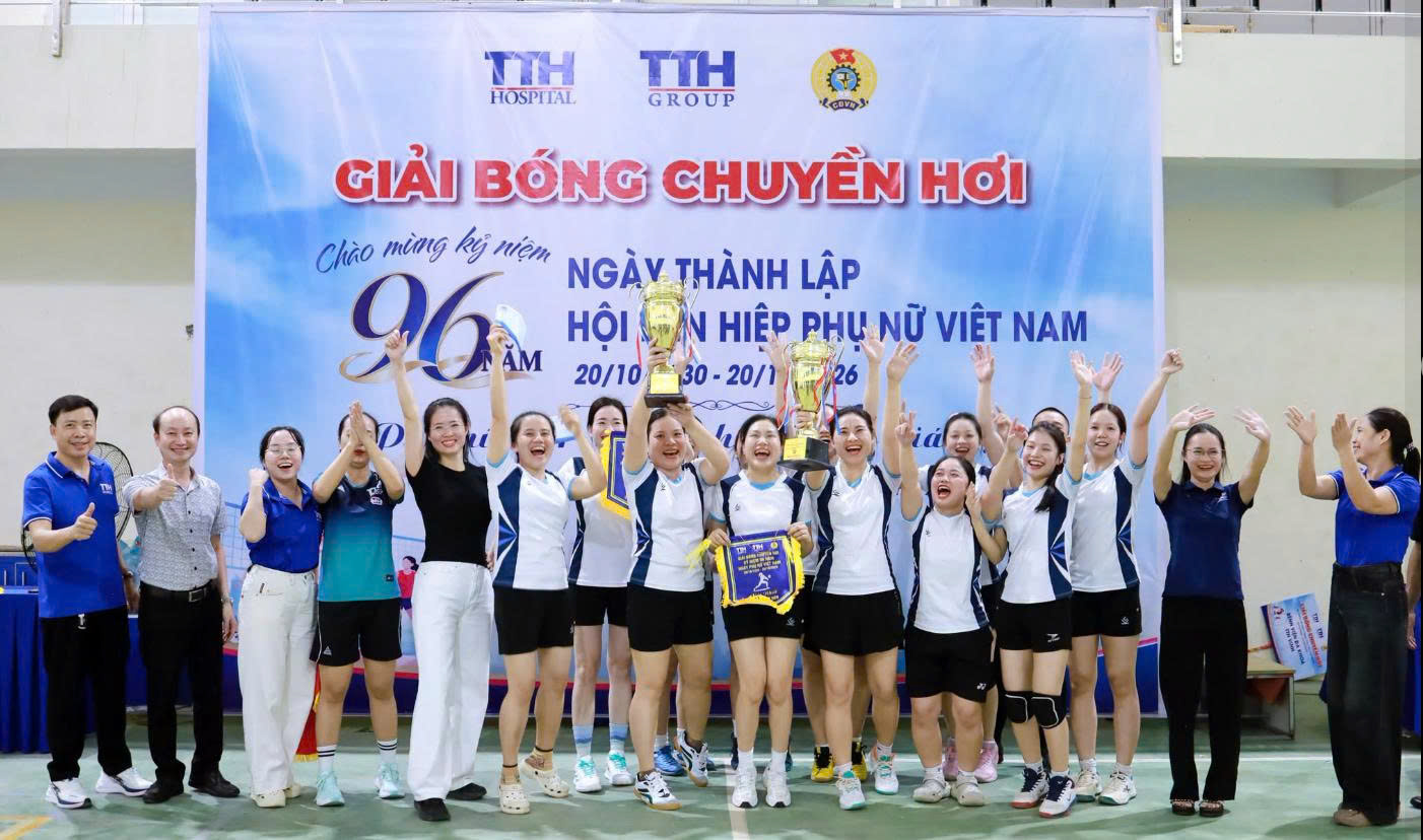 VINH DANH CÁC ĐỘI BÓNG XUẤT SẮC TẠI GIẢI BÓNG CHUYỀN HƠI NỮ TTH GROUP 2026 