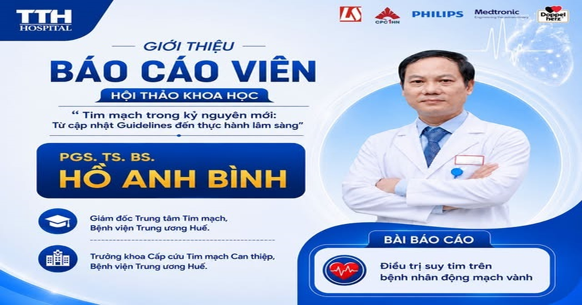GIỚI THIỆU BÁO CÁO VIÊN HỘI THẢO KHOA HỌC TIM MẠCH 2026