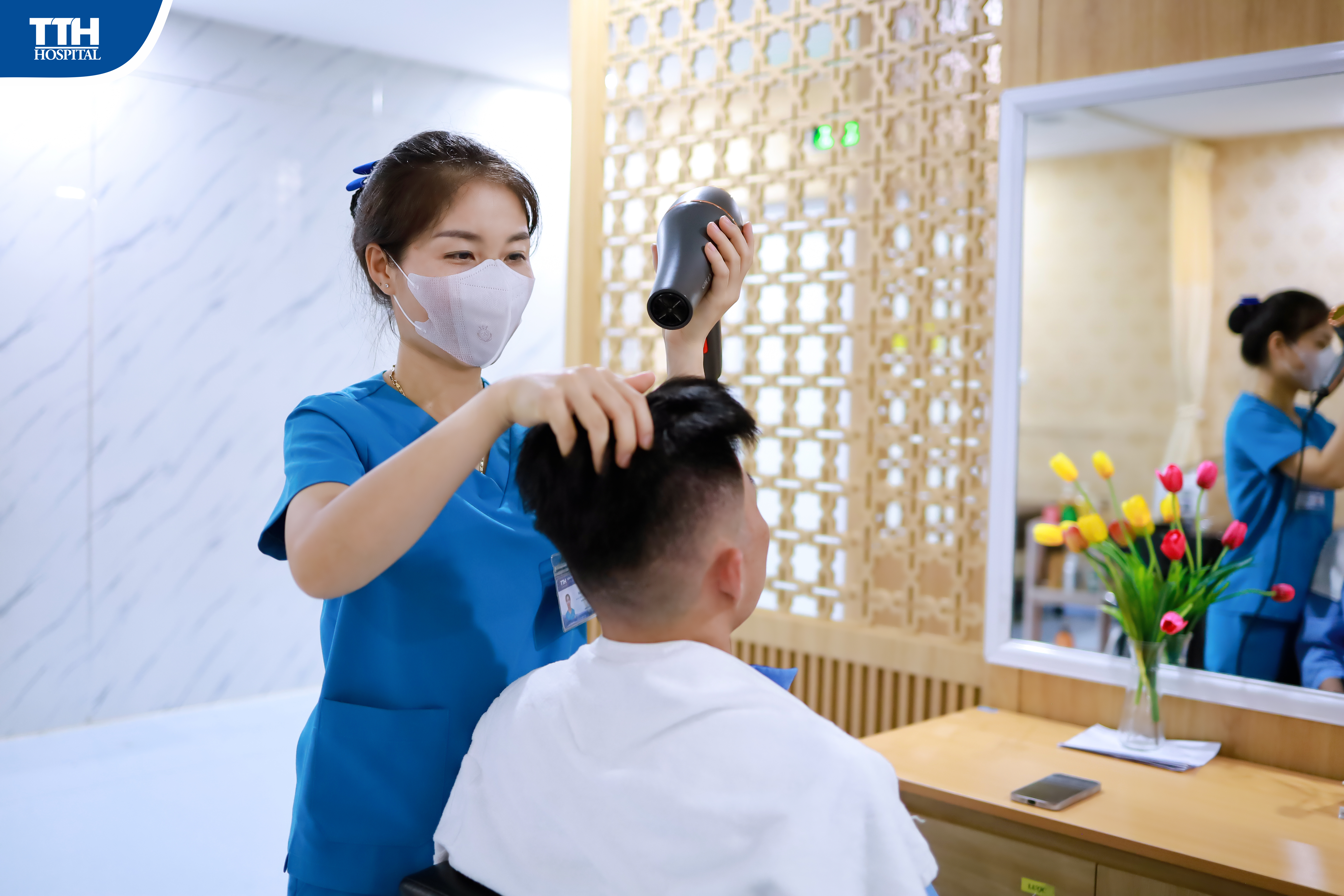 ĐI VIỆN NHƯ ĐI NGHỈ DƯỠNG: TRẢI NGHIỆM DỊCH VỤ GỘI ĐẦU THƯ GIÃN TẠI TTH HÀ TĨNH