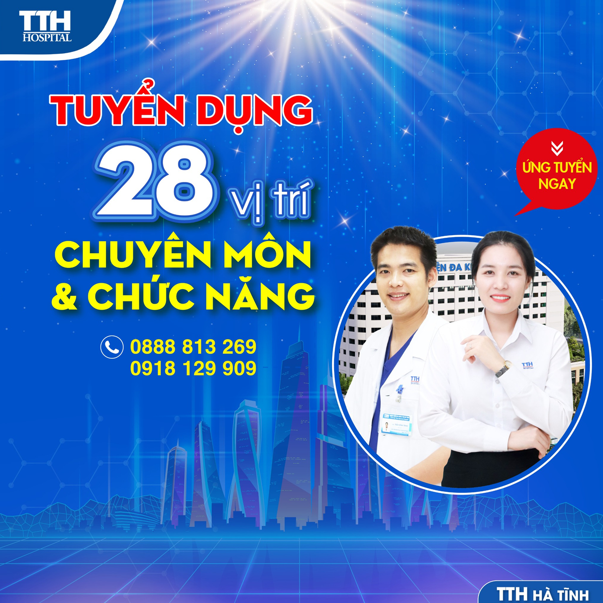 ĐỪNG BỎ LỠ JOB XỊN ĐẦU NĂM TẠI TTH HÀ TĨNH TRONG THÁNG 1/2024