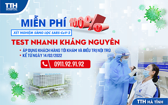 MIỄN PHÍ 100% CHI PHÍ XÉT NGHIỆM SÀNG LỌC SARS-COV-2