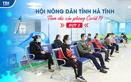 TIÊM VẮC XIN PHÒNG COVID - 19 AN TOÀN CHO CBNV HỘI NÔNG DÂN TỈNH HÀ TĨNH