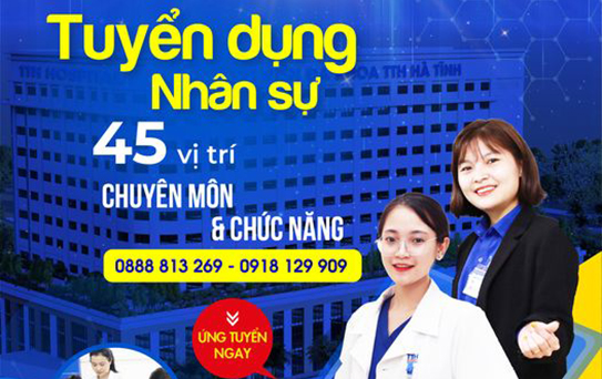 ĐỪNG BỎ LỠ CƠ HỘI LÀM VIỆC TẠI TTH HÀ TĨNH TRONG THÁNG 3/2024