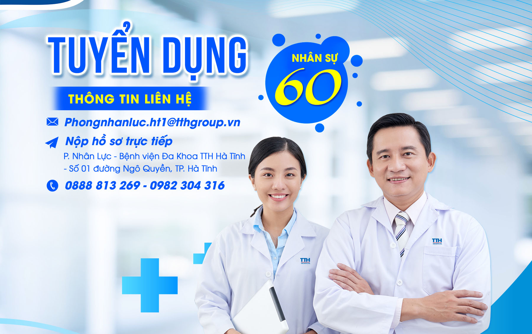 TUYỂN DỤNG GẤP - HƠN 60 NHÂN SỰ Y KHOA